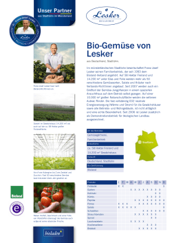 Bio-Gemüse von Lesker
