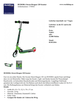 HUDORA Street-Dragon 120 Scooter