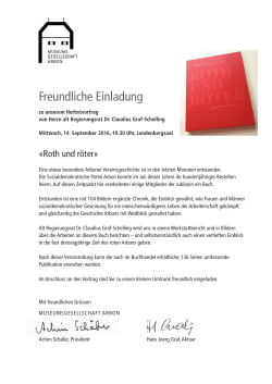 Einladung Vortrag CG