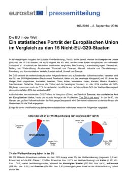 Ein statistisches Portr&auml;t der Europ&auml;ischen Union im