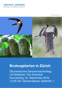 Brutvogelarten in Zürich