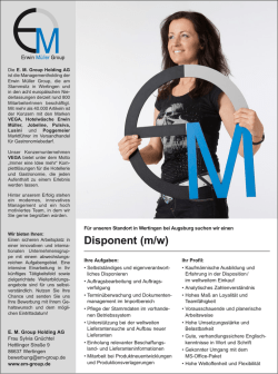 Disponent (m/w)