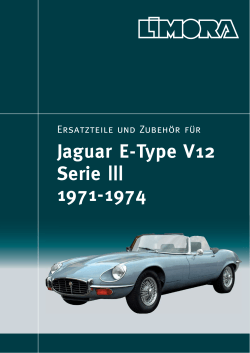 Katalog als PDF-Dokument Ersatzteile und Zubehör für Jaguar E