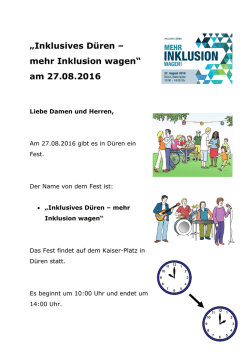 Inklusives D&uuml;ren - Leichte Sprache