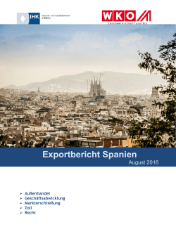 Exportbericht Spanien - Außenwirtschaftsportal Bayern