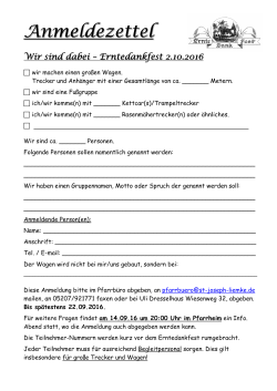 Anmeldezettel - Pastoralverbund Schloß Holte