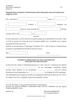 Dienstfahrten 2 Schulstellen - ssp