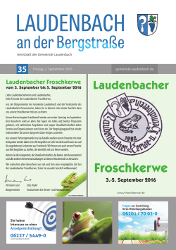 Froschkerwe - Lokalmatador.de
