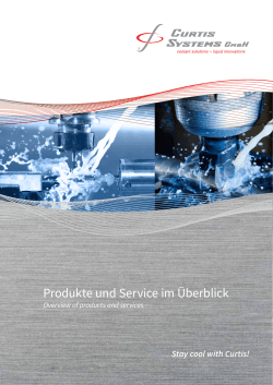 Curtis Broschüre - Curtis Systems GmbH