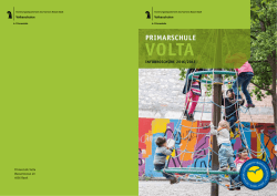 Informationsbrosch&uuml;re Primarschule