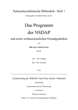 NSDAP-Parteiprogramm