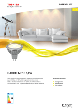 E-CORE MR16 5,2W
