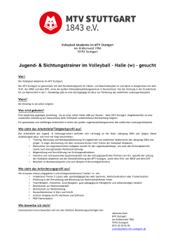 Infos... - Deutscher Volleyball