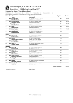 Ergebnisse Prüf. 18.2 - Reitverein Landesbergen