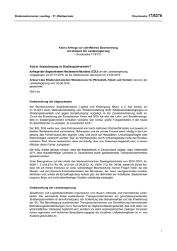 Drucksachen allgemein - Nieders&auml;chsischer Landtag