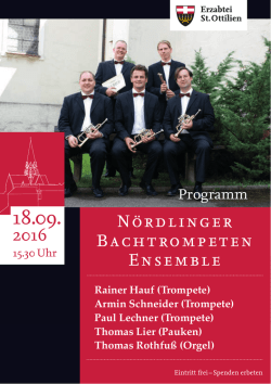 2016 Nördlinger Bachtrompeten Ensemble