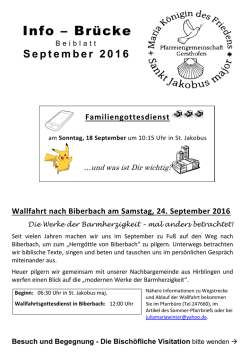 Info &ndash; Br&uuml;cke - Pfarreiengemeinschaft Gersthofen