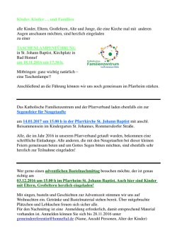 Kinder, Kinder … und Familien alle Kinder, Eltern, Großeltern, Alte