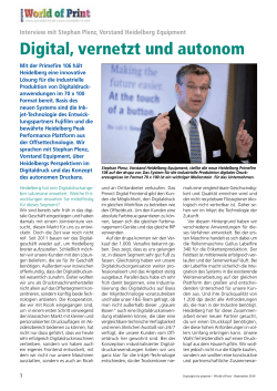 Digital, vernetzt und autonom