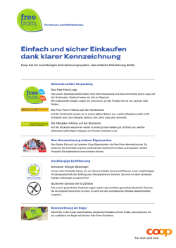 Einfach und sicher Einkaufen dank klarer Kennzeichnung