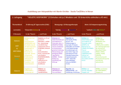 Ausbildung zum Holopraktiker mit Martin Kirchler Studio TanZENtra