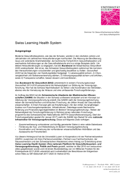 Swiss Learning Health System