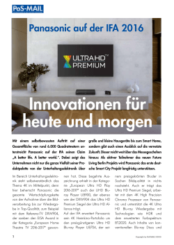 Innovationen f&uuml;r heute und morgen - Pos-Mail