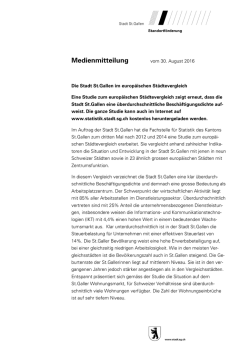 Medienmitteilung - Stadt St.Gallen