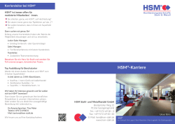 HSM® als Arbeitgeber