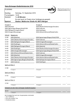 zum Spielplan - SV Sigmaringen
