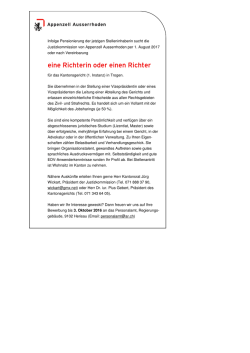 eine Richterin oder einen Richter