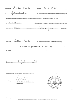 staatl. gepr. Elektrotechniker mit dem Schwerpunkt - l