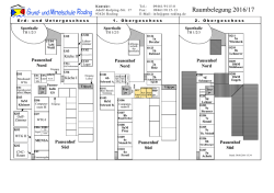 Raumbelegung 2016/17