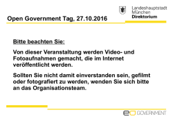 Hinweis zu Foto- und Videoaufnahmen