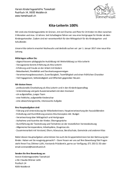Kita-LeiterIn 100%