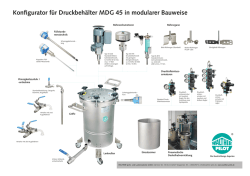 Konfigurator für Druckbehälter MDG 45 in modularer
