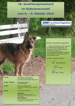 Intensivweekend im Schwarzwald - DOG - SCHOOL