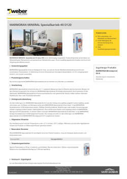 MARMORAN MINERAL Spezialbarieb 40 D120 - Saint