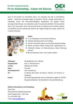 Informationsblatt  - Steierm&auml;rkische Gebietskrankenkasse