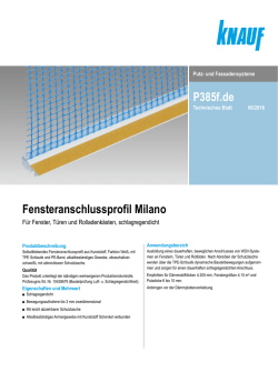 P385f.de Fensteranschlussprofil Milano