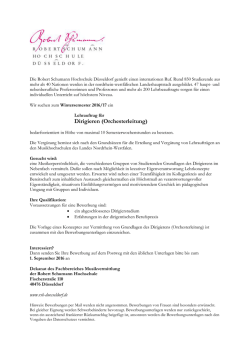 Dirigieren (Orchesterleitung)