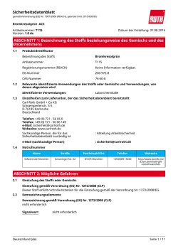 Sicherheitsdatenblatt