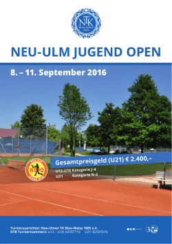 neu-ulm jugend open - HOME - NTK Blau