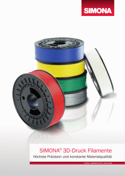 SIMONA® 3D-Druck Filamente