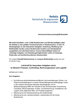 im Bereich Finanzen, Controlling, Rechnungswesen und Logistik