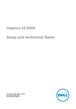 Inspiron 15 5000 Setup und technische Daten