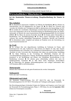 Stellenausschreibung