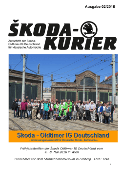 Auszug aus dem neuen Kurier 2 / 2016 - Skoda