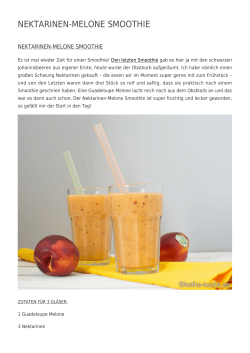 Nektarinen-Melone Smoothie - Katha