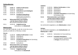 Gottesdienste: - Kirchenkreis Salzwedel